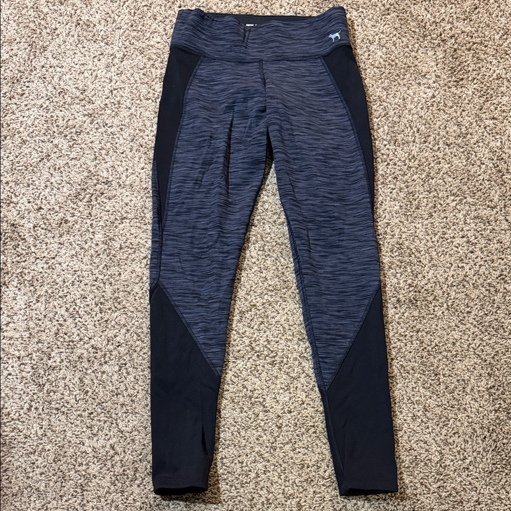 PINK Victoria's Secret Blue and Black Leggings